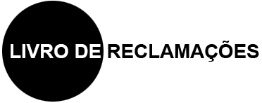 Imagem com o texto Livro de Reclamações com um círculo preto à esquerda.